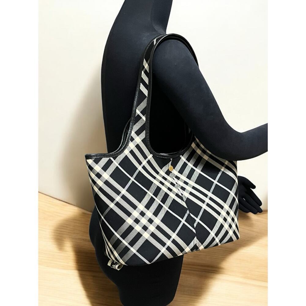 Burberry Small Check Tote Bag - Picture 9 of 16